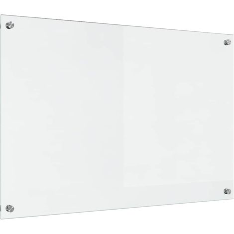 Salpicadero de cocina Transparente 90 x 60 cm vidrio templado vidaXL