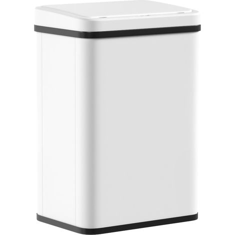 HOMCOM Kitchen Bin with Fast Motion Sensor, 40L Stainless Steel Sensor Bin