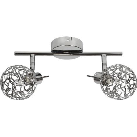 Candellux Puzzle plafoniera 2 luci G9 cromata 31cm (1/2)