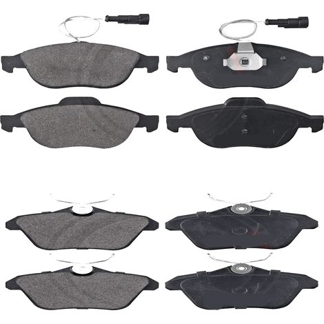 KIT PASTIGLIE FRENO ANTERIORI E POSTERIORI compatibile con Alfa Romeo 156 / PASTIGLIE FRENANTI AUTO OEM FDB1299FDB1134,FDB1349FDB995 / SOSTITUZIONE DIRETTA / BASSA POLVERE / SILENZIOSO