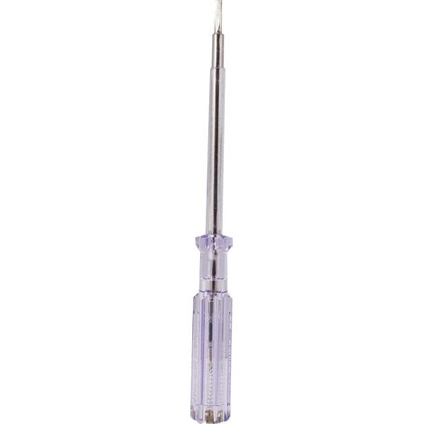 Spannungsprüfer für Schraubendreher – 1 Stück – Vernickelter Stahl – Sichere Spannungsprüfung – Für Heimwerker – 190 mm (1/5)