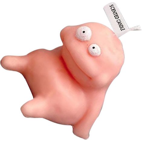 Tonkerze in Männerform, Duftkerzen mit Cartoonmotiven, lustige Kerzen als Souvenirs, hässlich, schön, leuchtend pink (1/5)