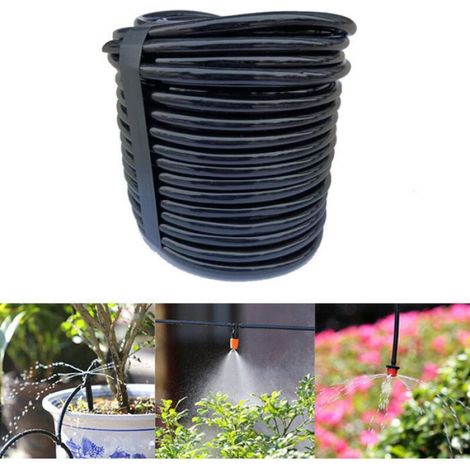 Tuyau goutte à goutte vierge 9.75m (32ft) 6.35mm (1/4"), pour petits systèmes irrigation jardin (1/5)