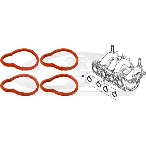 3RG 83628 KIT JUNTAS COLECTOR ADMISION (4 PCS)