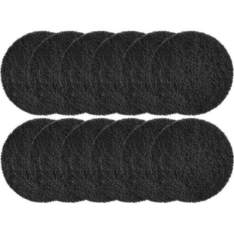 Lot de 12 Filtres Absorbants pour Poubelles, DéSodorisant Purifiant au Charbon Actif Seaux à Compost Ronds (1/4)