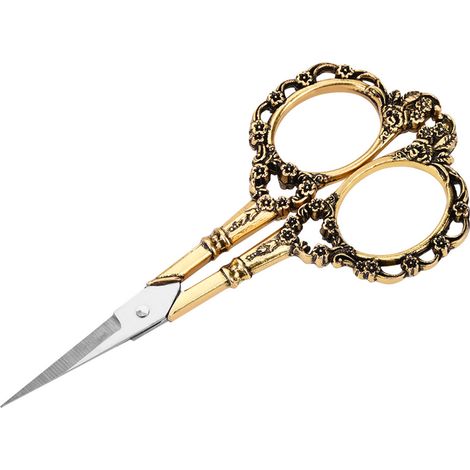 Vintage-Stickschere aus Edelstahl mit Blumenmuster (Farbe Nr. 3) (1/5)