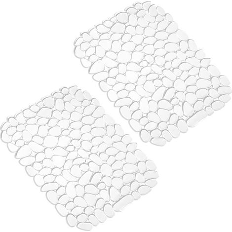 Tapis Evier Cuisine Transparent,Protege Evier Cuisine en PVC, 40x30cm Tapis Evier, Tapis D'évier en Forme de Galets pour Le Fond de L'évier de Cuisine (1/3)