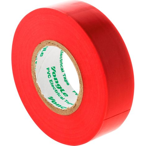 Cinta aislante zenitech 20 metros 19 milímetros rojo
