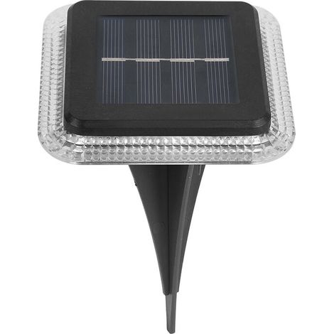 Lampe Solaire au Sol, Lumière Solaire Jardin IP65 étanche éclairage Solaire avec Auto On/Off Lampe de Sécurité(2 Pack, Blanc Chaud 3000K) (1/5)