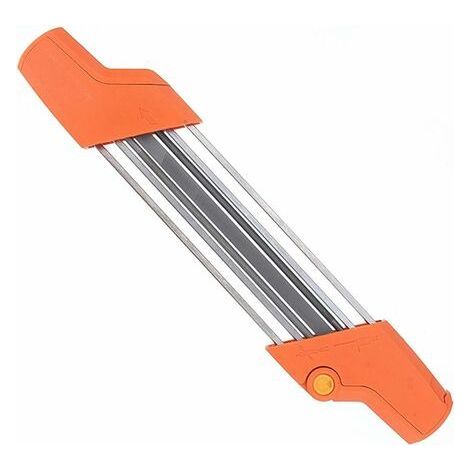 BUNTHAUS Affûteuse de chaîne de tronçonneuse 2 en 1 Easy File 3/8 \"/ 4.0mm, ensemble d'affûtage de dents rapide de pas de scie à chaîne avec poignées, convient à toutes les marques Chiansaw 3/8\" Pit (1/5)