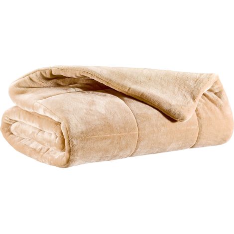 VIVARAISE - Jeté de lit Vivaraise Betender - Muscade (225 x 260 cm) en polyester (1/2)