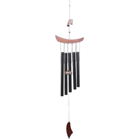 Carillons à Vent extérieurs carillons en métal à 5 Tubes avec des Tons mélodiques apaisants pour la décoration de Porche de Jardin Patio Yard (1/5)