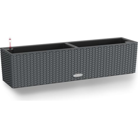 Jardiniere - Balconera cottage 80 - Kit complet - Granit - 12L - LECHUZA