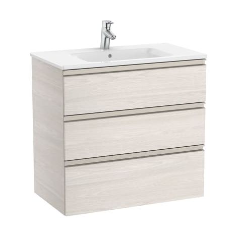 MUEBLE UNIK THE GAP 800X460 LAVABO BLANCO TRES CAJONES FRESNO NÓRDICO