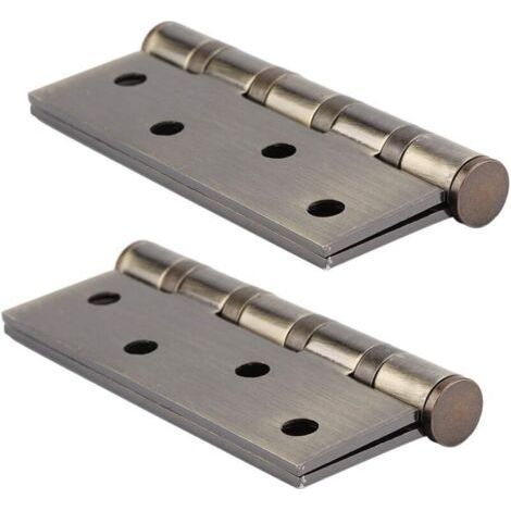 Charnières Inox Épaisseur 3mm Paumelle pour Porte en bois Charnière à Visser au Placard Lourd (1/5)