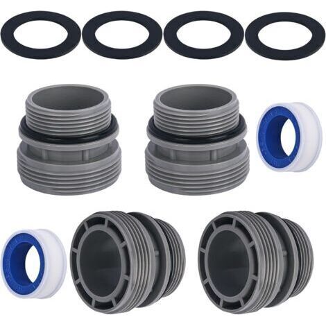 BARKBUSTERS Kit d'adaptateurs de conversion de tuyau de piscine pour pompe de filtration de piscine Intex Hayward Coleman, adaptateur de 40 mm à 1 1/2 pouce, connecteur de tuyau de piscine hors sol -  (1/5)