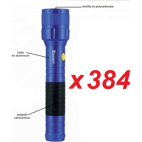 Palette de 384 lampes torche LED à piles 2xLR20 (non inclus) aluminium haute performance 97lm Ø 55x260mm IP44 MICHELIN M40L23 (1/5)