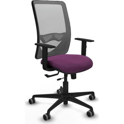 Silla de oficina piqueras y crespo Zulema gris simil cuero (1/2)