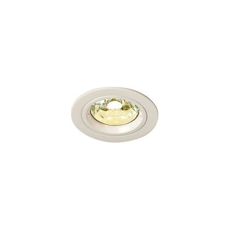 Spot BE BEST 1/4 de tour IP65 BBC GU5.3 rond fixe, blanc IP65 - EUROPOLE - 256510