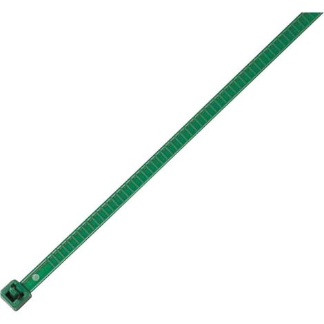 HellermannTyton 115-00005 LR55R-PA66-GN-Q1 Fascetta per cavi 196 mm 4.80 mm Verde riutilizzabili, stabile al calore 25 (1/3)