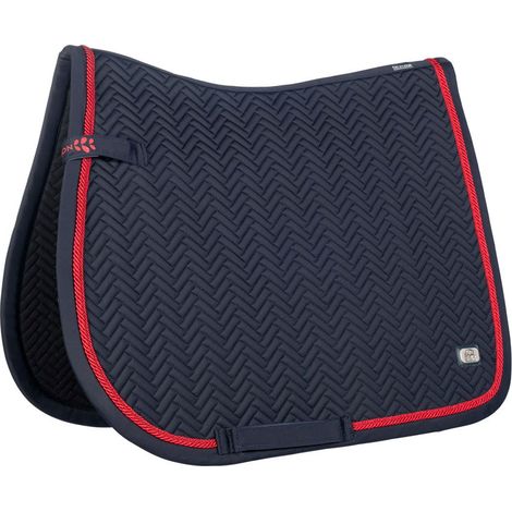 Dressage pony, Rosso: Sottosella trapunta a spina con doppio cordoncino modello Aruba dressage o rettangolare