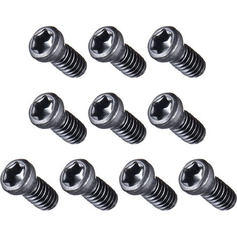M2.5 x 6mm Torx Vis x 10PCS 12.9 Grade Carbone Acier pour Divers Mécanique Équipement, Noir (1/5)