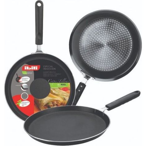 ibili Indubasic Sartén para crepes plateada 20 cm