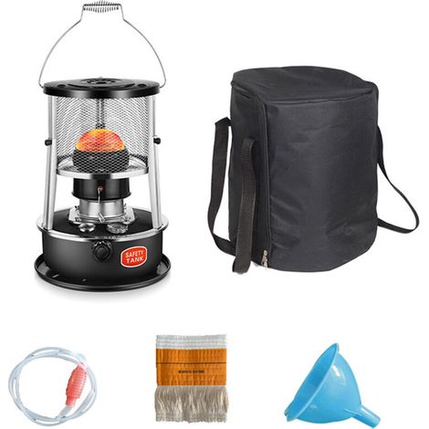 Paraffin Stoves, Portable Picnic Heaters, Portable Outdoor Heaters, Winter Camping Stoves, Fishing Heaters, Cold Weather Home Heaters, Black, Set B (1/5)