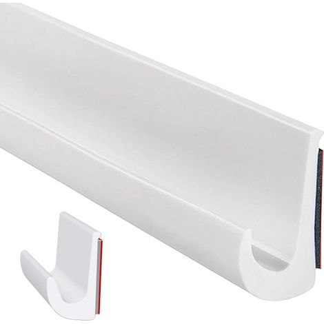 Gouttière en forme de J, 26 mm de hauteur Gouttière auto-adhésive en forme de J pour , gouttière en PVC, bande de pluie en PVC, bande de déviation de pluie pour toit pour camion (1/5)