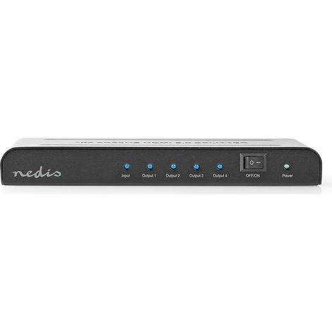 nedis VSPL3474AT HDMI Verteiler 4K Ultra HD schwarz (1/5)