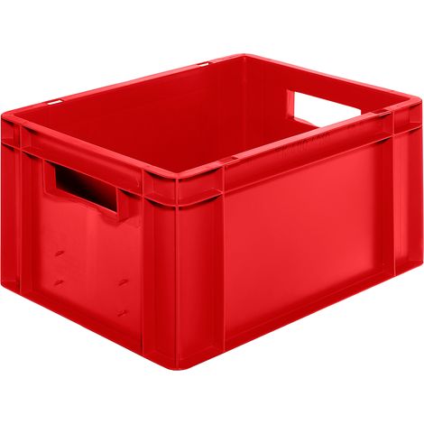 LA-KA-PE Bac de transport empilable L400xB300xH210mm - TK400/210-0 ROUGE