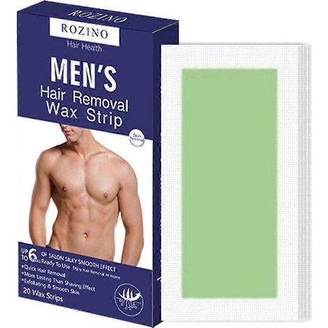 20 bandes de papier d'épilation pour le visage et le corps (1/4)
