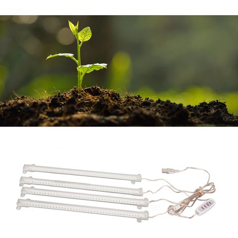 Lampe de croissance LED, lampe de croissance pour plantes succulentes à spectre complet, bande lumineuse USB pour la culture de plantes en pot d'intérieur, intensité lumineuse équivalente à une à quat (1/5)