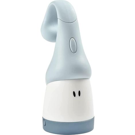Veilleuse pour Enfant/Bébé, Portative sans fil, Evolutive en Torche, Lumière douce, Design Ergonomique : S'accroche aux poignées, lit à barreau, Longue Autonomie 90h, Pixie Torch, Bleu Perle (1/5)