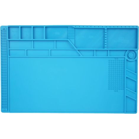 Magnetic insulated silicone work mat, heat-resistant soldering repair mat, thermal insulation pad (1/4)