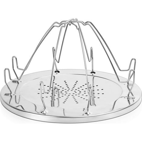 Grille-pain Camping Inox Pliable - Accessoire Réchaud à Gaz pour Caravane et Pique-nique, Supports Robustes (1/5)