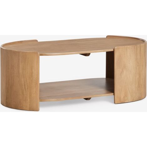Mesa de centro ovalada 110x60 cm en madera de mango Sidney SKLUM             