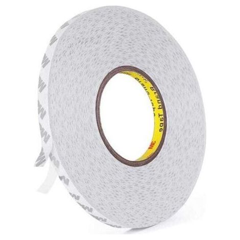 Adhesif Double Face, Transparent 3M 9080 Ruban Adhésif Double Face Puissant Longueur 50 m, Largeur 10 mm, Épaisseur 0,15 mm pour le travail manuel (1/4)