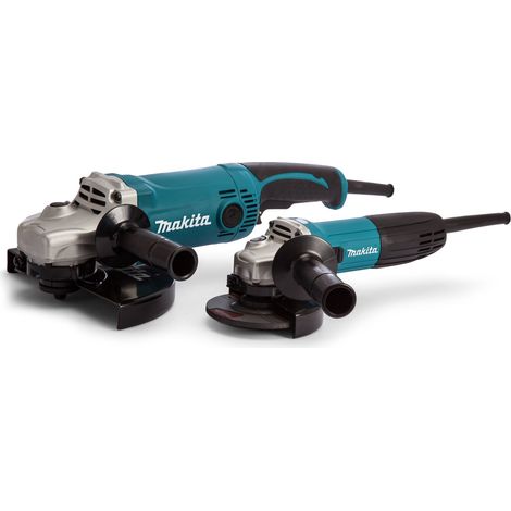 Makita DK0056Z1 230mm and 115mm Angle Grinder Twin Pack - Select Voltage - 240v (1/5)