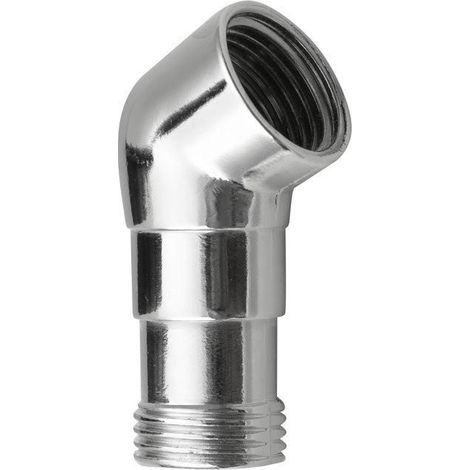 Coude douche entre la tête de douche et le tuyau 1/2", laiton/chrome (1/2)