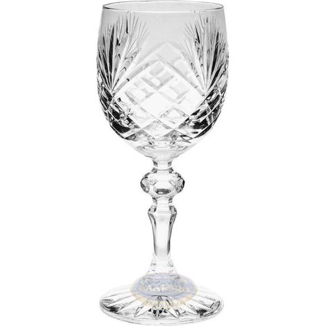 Copas de vino de cristal de 170 ml con diseño de piña. (1/3)
