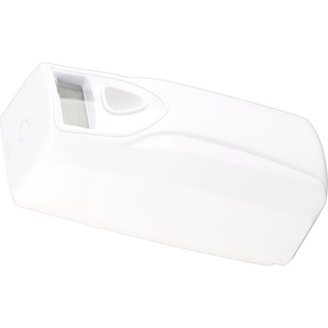Diffuseur de parfum automatique mural/sur pied en ABS blanc avec fonction minuterie et écran LCD. (1/5)