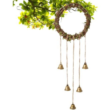 Cloche de porte pour poignées de porte - Décoration murale - Cloche décorative à suspendre pour mur, jardin, terrasse, salon, chambre à coucher - Décoration extérieure (1/5)