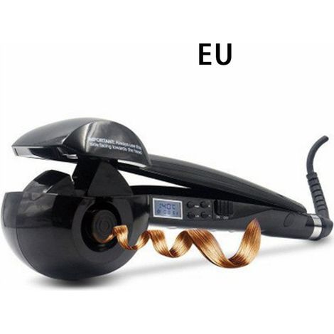 Fer à friser automatique rotatif céramique grand volume, outil de coiffure professionnel, boucleur spiralé pour cheveux, lisseur sans effort, appareil électrique pour boucles volumineuses (1/4)