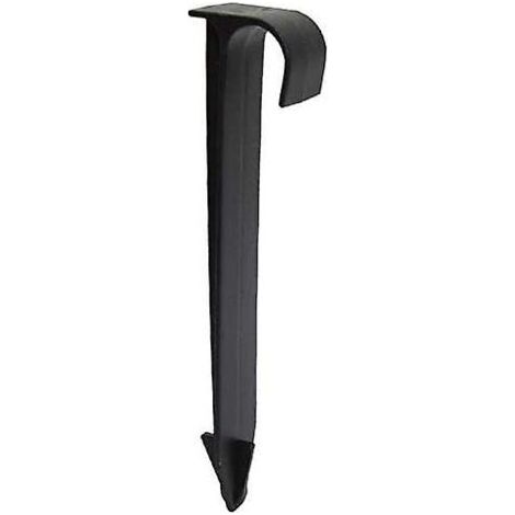 100Pcs Supports De Tuyau De Tube Dn16 Type C Enjeux Au Sol Pour Tuyauterie De Tuyau Pe Raccords D'Irrigation Par Gouttières Connecteurs D'Eau De Jardin (1/5)