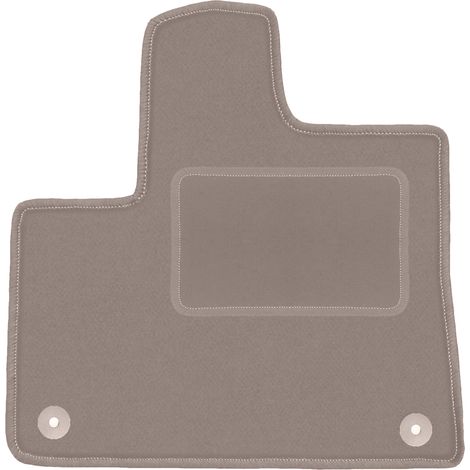 Beige Fahrermatte für: Peugeot Rifter Kombivan (2018-)