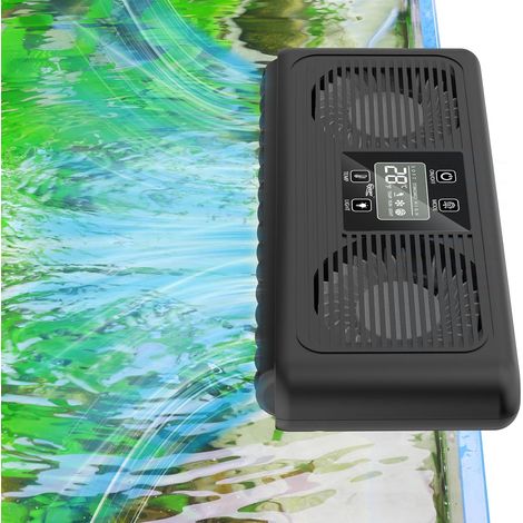 Aquarium Cooler, Intelligent Automatische Temperaturregelung, Leiser Aquariumventilator, Einstellbare Luftgeschwindigkeit Aquariumwasserkühler (1/5)