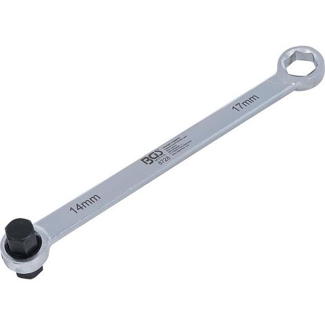 Clé de Vidange 17 mm x 14 mm - Acier Résistant - Facilité de Démontage et Entretien - D-Work (1/5)