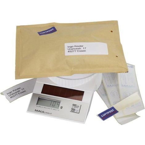 Maul MAULtronic S 2000 Bilancia per lettere 1512002 Portata max. 2 kg Risoluzione 0.5 g Bianco (1/5)