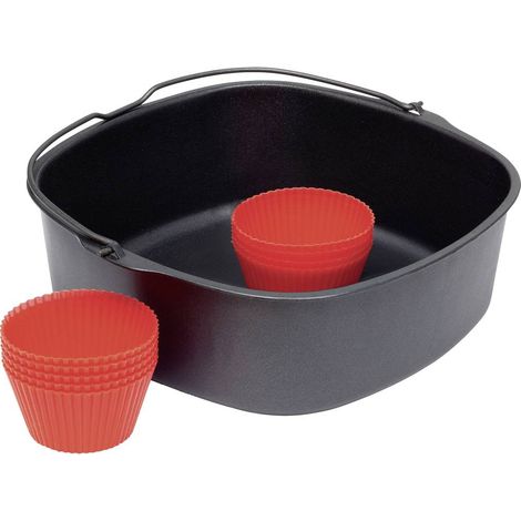Philips HD9945/01 - Kit da forno in silicone, per Airfryer HD926X, HD924X, HD927X e HD928X, Nero (1/5)